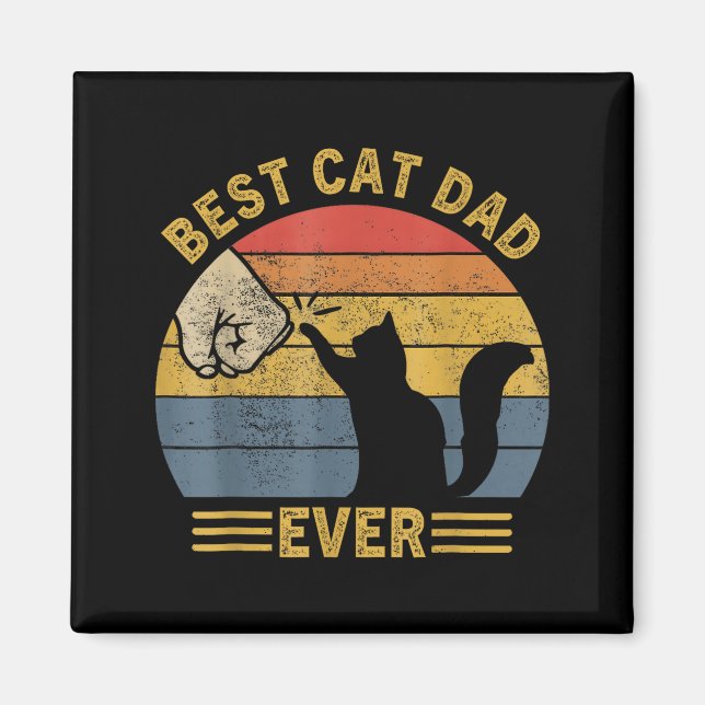 Ca Men Cat Dad Ever Funny Cat Lover Gift  Magnet (Front)