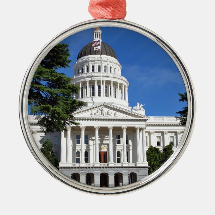 CA state capitol building   Sacramento Christmas Ornament