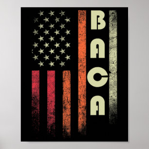 Ca Surname Funny Retro Vintage Birthday American F Poster