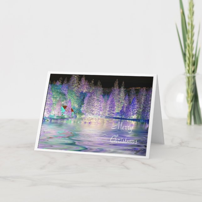 Caabin On The Lake IR - Merry Christmas Holiday Card (Front)