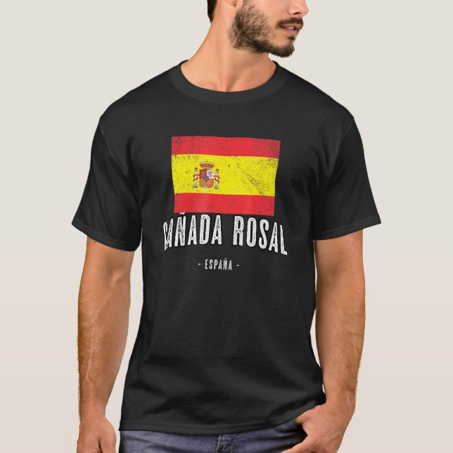 Caada Rosal Spain Es Flag City - Bandera Ropa - T-Shirt (Front)