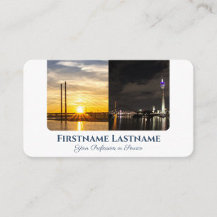 Cab Taxi driver for sunset and night city streets Business Card