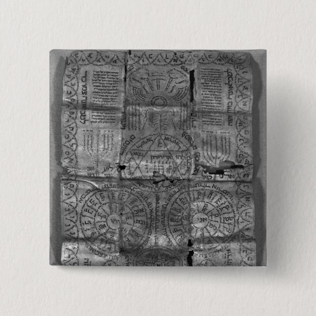 Cabalistic amulet button (Front)