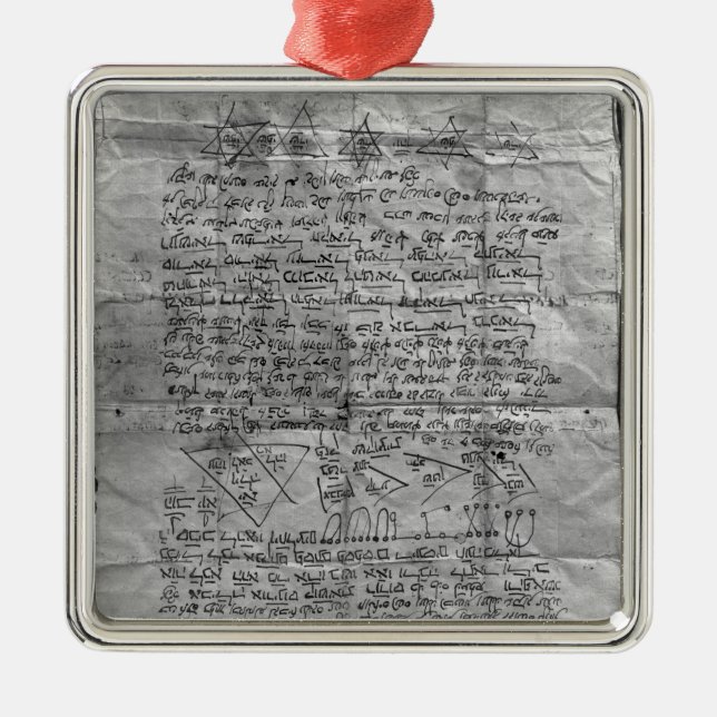 Cabalistic amulet metal ornament (Front)