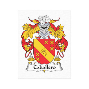 Caballero Family Crest Canvas Print