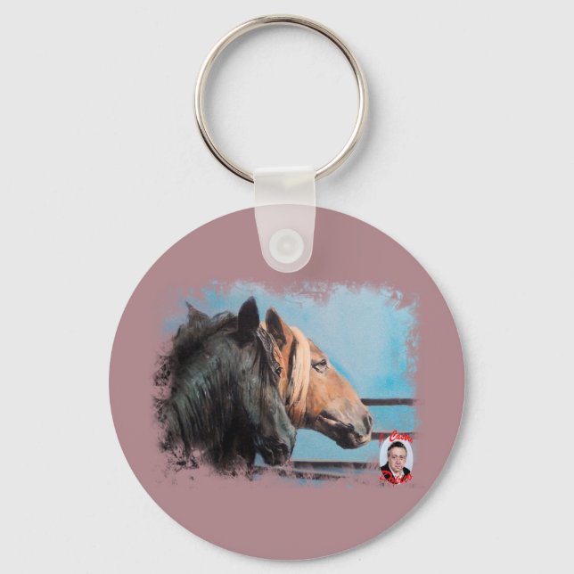 Caballos/Cabalos/Horses Keychain (Front)