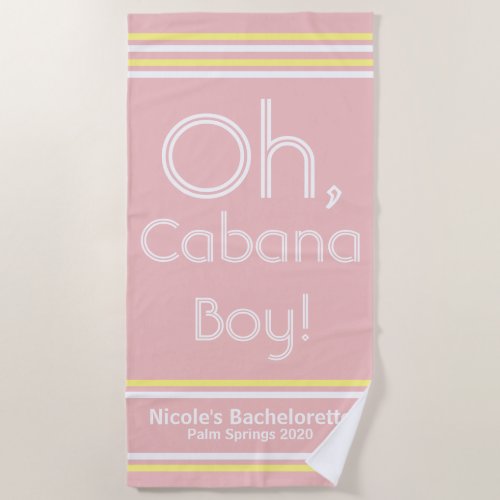 Cabana Boy Beach Towel