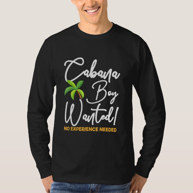 Cabana Boy Beach Vacation Pool Party Summer T-Shirt (Front)