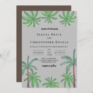 Cabana Coconut Grove Wedding Invitation