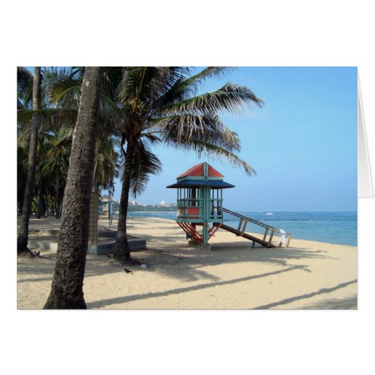 Cabana on Beach card (Front Horizontal)