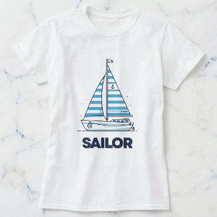 Cabana Sail Girls' Nautical Boat Tee