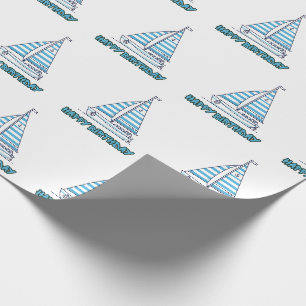 Cabana Sail Happy Birthday Wrapping Paper