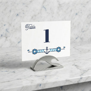 Cabana Sail: Nautical Anchor Table Card