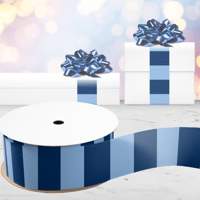 Cabana Stripes in Blue Indigo Grosgrain Ribbon (Creator Uploaded)