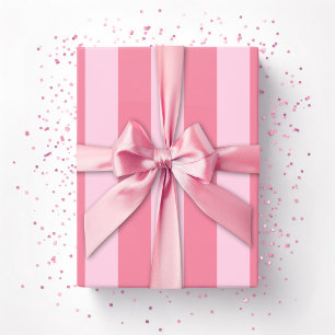 Cabana Stripes in Pink Wrapping Paper