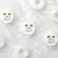 Cabana Stripes Palm Beach Monogram Crest