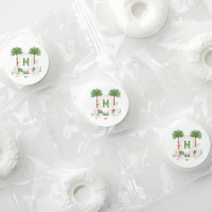 Cabana Stripes Palm Beach Monogram Crest Life Saver® Mints
