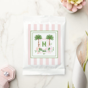 Cabana Stripes Palm Beach Monogram Crest Margarita Drink Mix