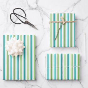 Cabana Stripes Wrapping Paper Sheets