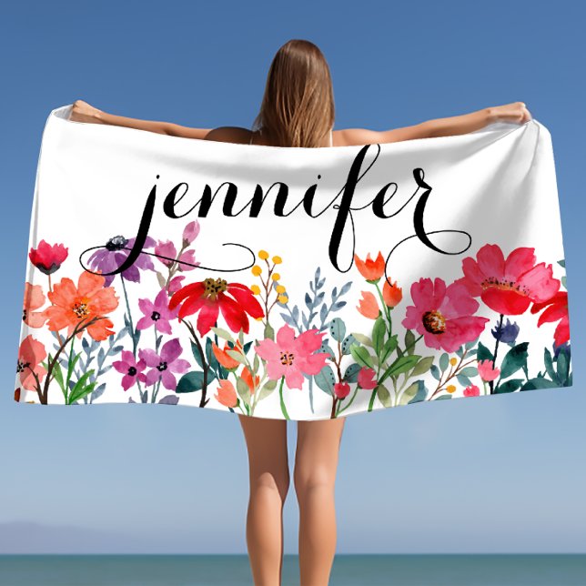 Cabana Vacation Gifts Personalized Name  Beach Towel (Cabana Vacation Gifts Personalized Name Beach Towel)