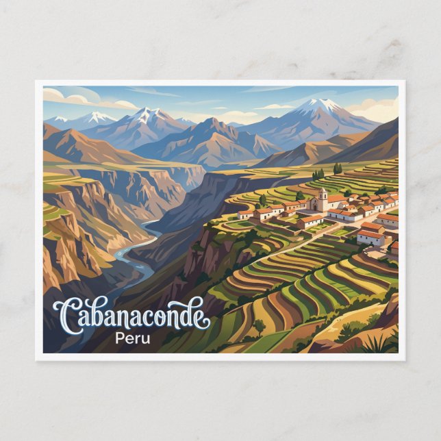 Cabanaconde Peru Postcard (Front)