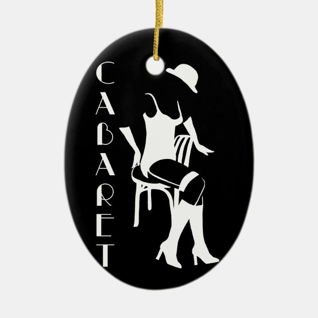 Cabaret Ceramic Ornament (Front)