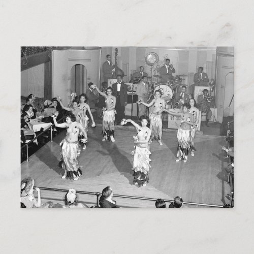 Cabaret Dancers 1941 Postcard