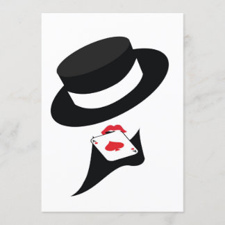 cabaret girl invitation