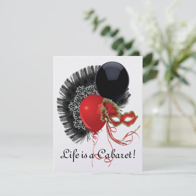 Cabaret invitation (Standing Front)