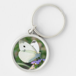 Cabbage Butterfly Keychain