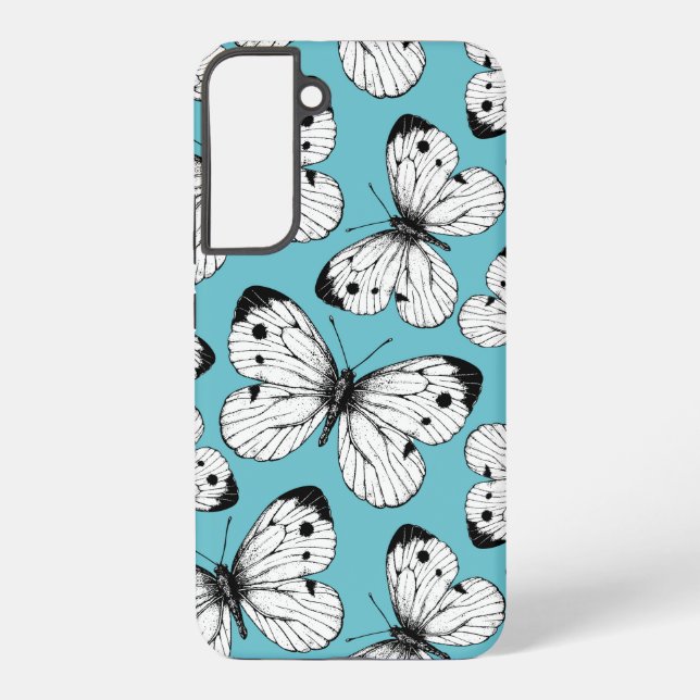 Cabbage butterfly pattern samsung galaxy case (Back)