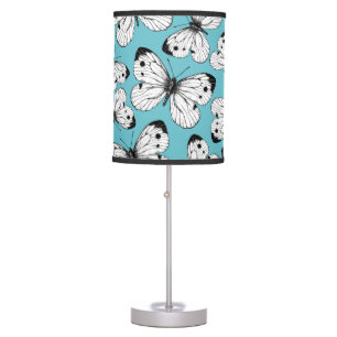 Cabbage butterfly pattern table lamp