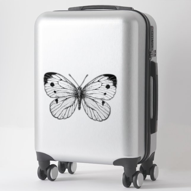 Cabbage butterfly sticker (Suitcase)