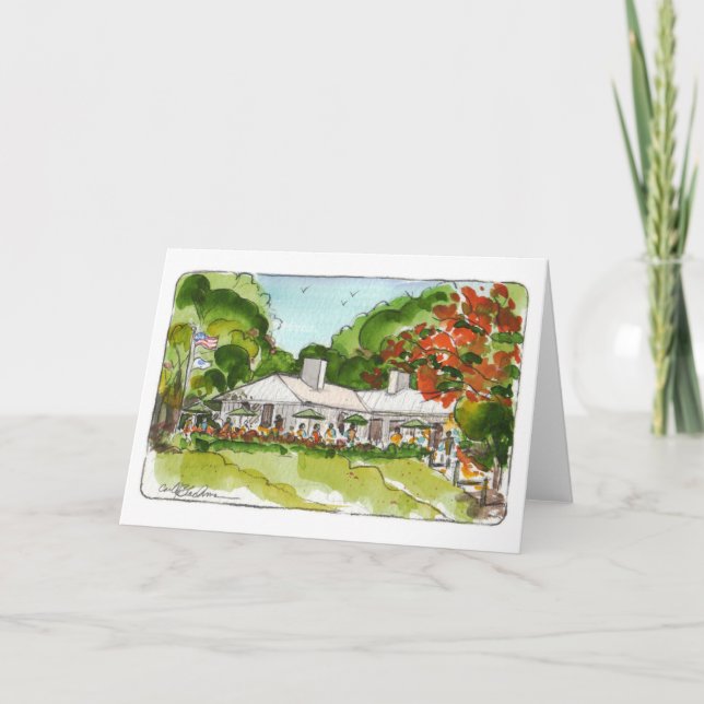 Cabbage Key Folded Note Card (Front)