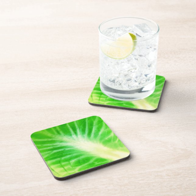 Cabbage Leaf Beverage Coaster (Right Side)