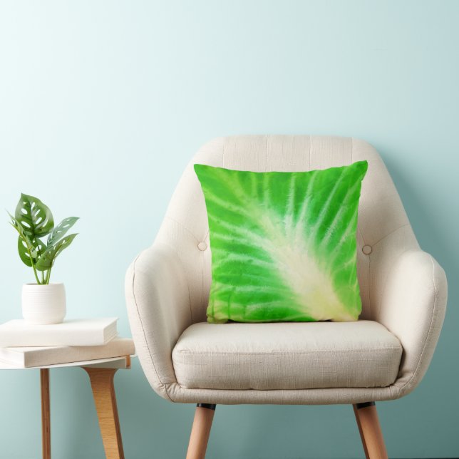 Cabbage Leaf Throw Pillow (Chair)