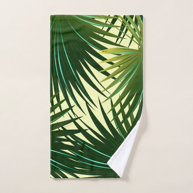 Cabbage palm leaf hand towel  (Hand Towel)