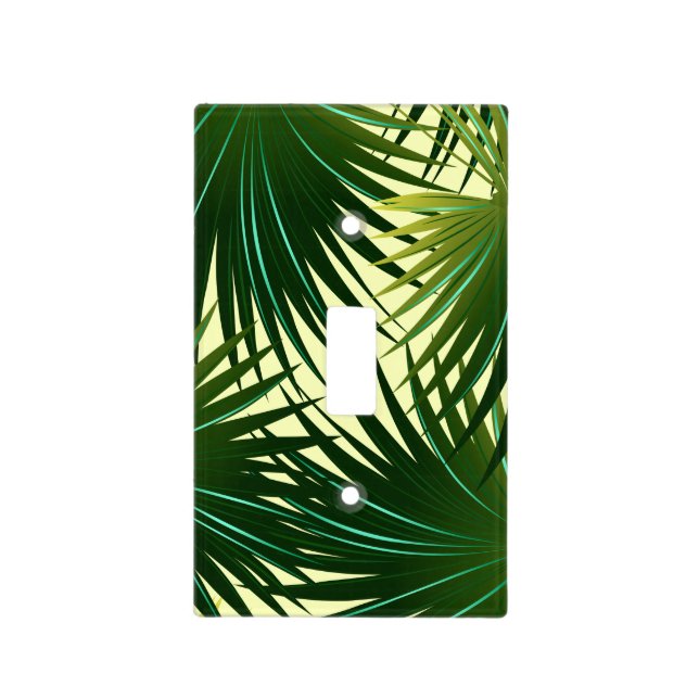 Cabbage palm leaf light switch cover (Front)