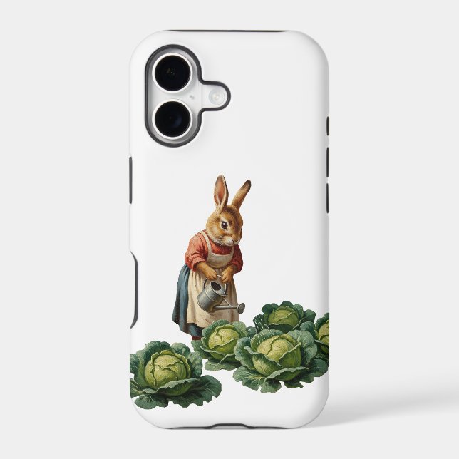 Cabbage rabbit iphone case (Back)