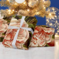 Cabbage Rose Flowers Wrapping Paper | Zazzle
