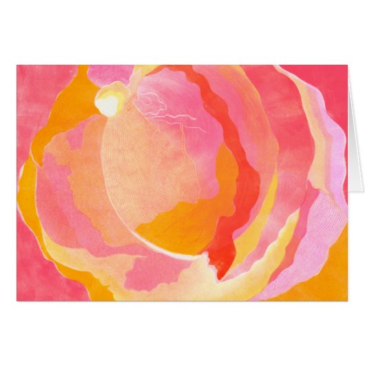 Cabbage Rose III Cards (Front Horizontal)