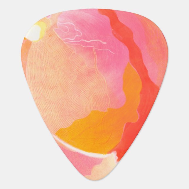 Cabbage Rose III Guitar Pick (Front)