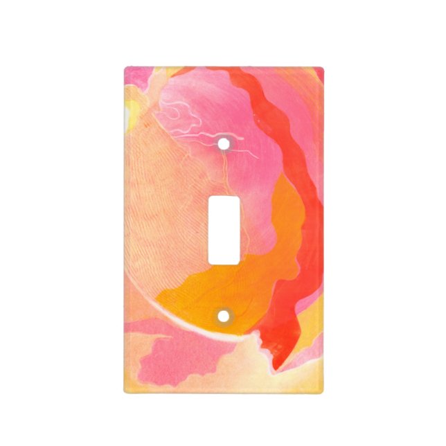 Cabbage Rose III Light Switch Cover (Front)