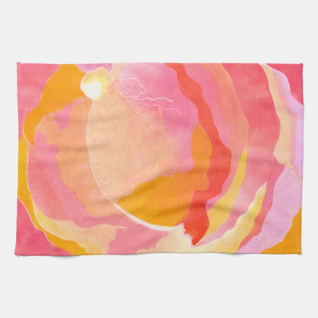 Cabbage Rose III Towel (Horizontal)
