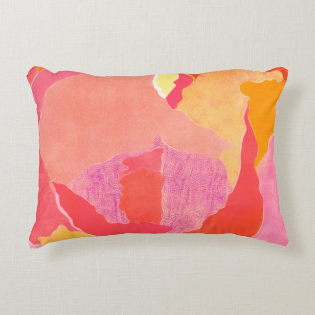 Cabbage Rose IV Accent Pillow (Front)