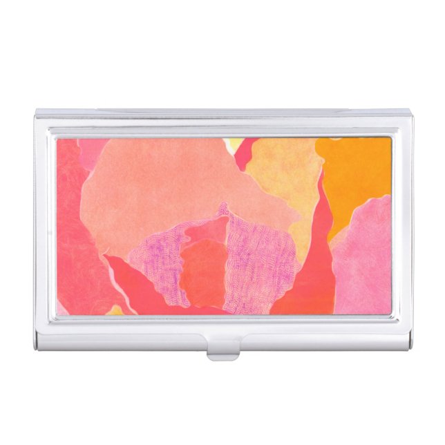 Cabbage Rose IV Case For Business Cards (Front)