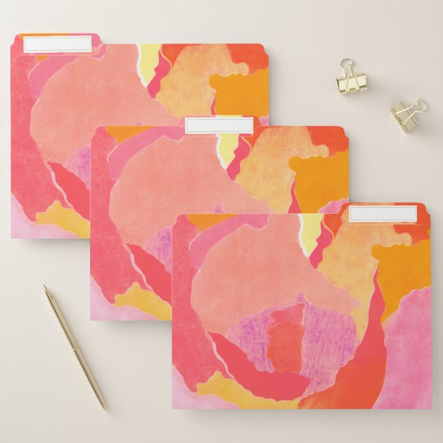 Cabbage Rose IV File Folder (Set)