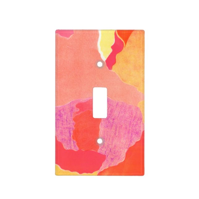 Cabbage Rose IV Light Switch Cover (Front)
