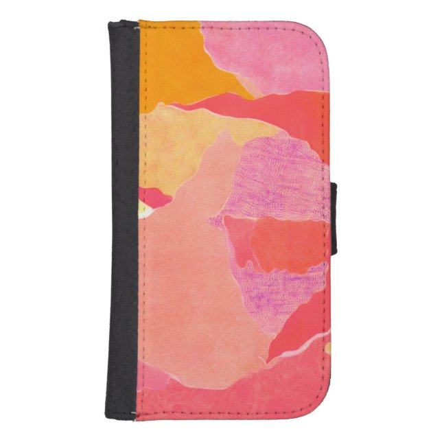 Cabbage Rose IV Samsung Galaxy Wallet Case (Front)