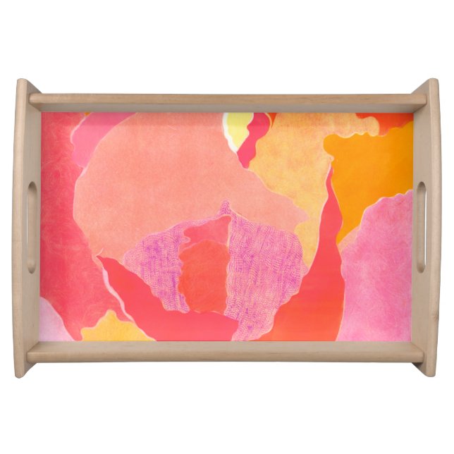 Cabbage Rose IV Serving Tray (Front)